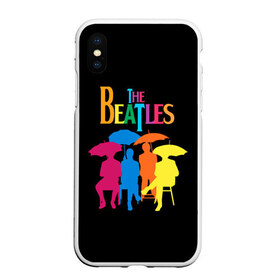 Чехол для iPhone XS Max матовый с принтом The beatles в Новосибирске, Силикон | Область печати: задняя сторона чехла, без боковых панелей | british | rock | the beatles
