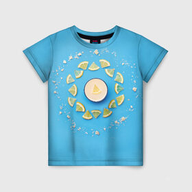Детская футболка 3D с принтом Лимончик в Новосибирске, 100% гипоаллергенный полиэфир | прямой крой, круглый вырез горловины, длина до линии бедер, чуть спущенное плечо, ткань немного тянется | energy diet | nl | нл