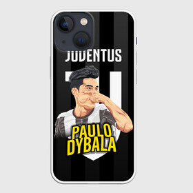 Чехол для iPhone 13 mini с принтом Пауло Дибала Ювентус в Новосибирске,  |  | dibala | dybala | juve | juventus | juvi | kit | russia | world cup | бонусная | гостевая | дибала | домашняя | италия | футбол | чемпионат мира | юве | ювентус | юви