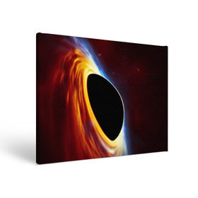 Холст прямоугольный с принтом Black planet в Новосибирске, 100% ПВХ |  | black hole | planet | space | астрономия | вселенная | звёзды | космос | млечный путь | планета | чёрная дыра