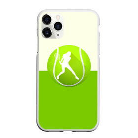 Чехол для iPhone 11 Pro матовый с принтом Теннис в Новосибирске, Силикон |  | sport | логотип | мяч | спорт | теннис