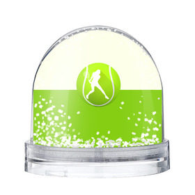 Снежный шар с принтом Теннис в Новосибирске, Пластик | Изображение внутри шара печатается на глянцевой фотобумаге с двух сторон | sport | логотип | мяч | спорт | теннис