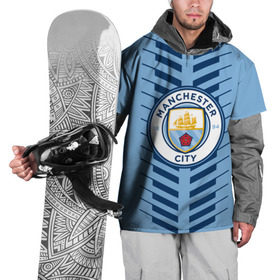 Накидка на куртку 3D с принтом Manchester city в Новосибирске, 100% полиэстер |  | fc | manchester city | манчестер сити | спорт | спортивные | футбол | футбольный