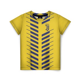 Детская футболка 3D с принтом Juventus 2018 Creative #1 в Новосибирске, 100% гипоаллергенный полиэфир | прямой крой, круглый вырез горловины, длина до линии бедер, чуть спущенное плечо, ткань немного тянется | 