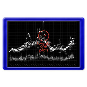 Магнит 45*70 с принтом Twenty one pilots в Новосибирске, Пластик | Размер: 78*52 мм; Размер печати: 70*45 | rock | t.o.p. | top | twenty one pilots | рок