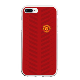 Чехол для iPhone 7Plus/8 Plus матовый с принтом Manchester United Creative #1 в Новосибирске, Силикон | Область печати: задняя сторона чехла, без боковых панелей | emirates | fc | manchester united | абстракция | геометрия | зож | клуб | линии | манчестер юнайтед | модные | мяч | россии | спорт | спортивные | стиль | тренды | футбол | футбольный клуб | экстрим | эмблема