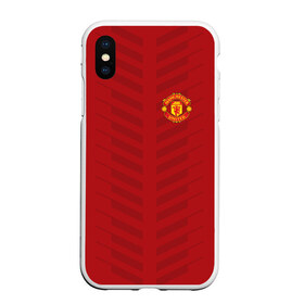 Чехол для iPhone XS Max матовый с принтом Manchester United Creative #1 в Новосибирске, Силикон | Область печати: задняя сторона чехла, без боковых панелей | emirates | fc | manchester united | абстракция | геометрия | зож | клуб | линии | манчестер юнайтед | модные | мяч | россии | спорт | спортивные | стиль | тренды | футбол | футбольный клуб | экстрим | эмблема