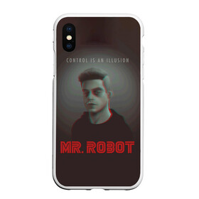 Чехол для iPhone XS Max матовый с принтом Mr Robot в Новосибирске, Силикон | Область печати: задняя сторона чехла, без боковых панелей | Тематика изображения на принте: mister robot | mr robot | rami malek | мистер робот | рами малек