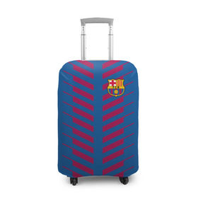 Чехол для чемодана 3D с принтом FC Barcelona 2018 Creative в Новосибирске, 86% полиэфир, 14% спандекс | двустороннее нанесение принта, прорези для ручек и колес | fc | fc barcelona | fcb | барселона | мяч | спорт | футбол | футбольный клуб