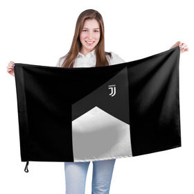 Флаг 3D с принтом Juventus 2018 Original #8 в Новосибирске, 100% полиэстер | плотность ткани — 95 г/м2, размер — 67 х 109 см. Принт наносится с одной стороны | juventus | спорт | футбол | футбольный клуб | ювентус