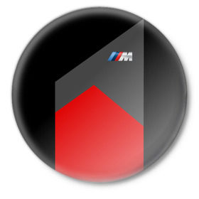 Значок с принтом BMW 2018 SportWear #1 в Новосибирске,  металл | круглая форма, металлическая застежка в виде булавки | bmw | автомобиль | автомобильные | бмв | машины