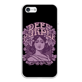 Чехол для iPhone 5/5S матовый с принтом Deep Purple в Новосибирске, Силикон | Область печати: задняя сторона чехла, без боковых панелей | album | british | deep purple | england | heavy metal | rock group | альбом | англия | британская | рок группа | хеви металл