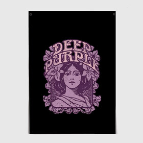 Постер с принтом Deep Purple в Новосибирске, 100% бумага
 | бумага, плотность 150 мг. Матовая, но за счет высокого коэффициента гладкости имеет небольшой блеск и дает на свету блики, но в отличии от глянцевой бумаги не покрыта лаком | album | british | deep purple | england | heavy metal | rock group | альбом | англия | британская | рок группа | хеви металл