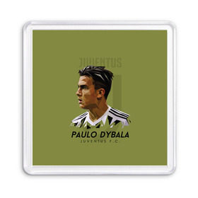 Магнит 55*55 с принтом Paulo Dybala Juventus FC в Новосибирске, Пластик | Размер: 65*65 мм; Размер печати: 55*55 мм | dibala | dybala | juve | juventus | juvi | kit | russia | world cup | бонусная | гостевая | дибала | домашняя | италия | футбол | чемпионат мира | юве | ювентус | юви