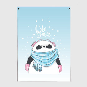 Постер с принтом Hate winter в Новосибирске, 100% бумага
 | бумага, плотность 150 мг. Матовая, но за счет высокого коэффициента гладкости имеет небольшой блеск и дает на свету блики, но в отличии от глянцевой бумаги не покрыта лаком | зима | новый год | подарок | рождество