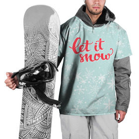 Накидка на куртку 3D с принтом Let it snow в Новосибирске, 100% полиэстер |  | Тематика изображения на принте: 