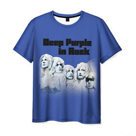 Мужская футболка 3D с принтом Deep Purple в Новосибирске, 100% полиэфир | прямой крой, круглый вырез горловины, длина до линии бедер | album | british | deep purple | england | heavy metal | rock group | альбом | англия | британская | рок группа | хеви металл