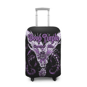 Чехол для чемодана 3D с принтом Deep Purple в Новосибирске, 86% полиэфир, 14% спандекс | двустороннее нанесение принта, прорези для ручек и колес | album | british | deep purple | england | heavy metal | rock group | альбом | англия | британская | рок группа | хеви металл