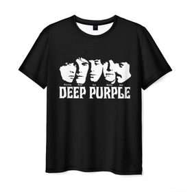 Мужская футболка 3D с принтом Deep Purple в Новосибирске, 100% полиэфир | прямой крой, круглый вырез горловины, длина до линии бедер | album | british | deep purple | england | heavy metal | rock group | альбом | англия | британская | рок группа | хеви металл