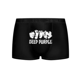Мужские трусы 3D с принтом Deep Purple в Новосибирске, 50% хлопок, 50% полиэстер | классическая посадка, на поясе мягкая тканевая резинка | album | british | deep purple | england | heavy metal | rock group | альбом | англия | британская | рок группа | хеви металл
