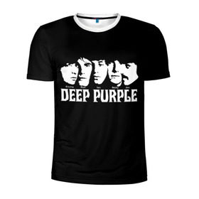 Мужская футболка 3D спортивная с принтом Deep Purple в Новосибирске, 100% полиэстер с улучшенными характеристиками | приталенный силуэт, круглая горловина, широкие плечи, сужается к линии бедра | album | british | deep purple | england | heavy metal | rock group | альбом | англия | британская | рок группа | хеви металл