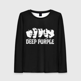 Женский лонгслив 3D с принтом Deep Purple в Новосибирске, 100% полиэстер | длинные рукава, круглый вырез горловины, полуприлегающий силуэт | album | british | deep purple | england | heavy metal | rock group | альбом | англия | британская | рок группа | хеви металл