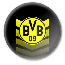 Значок с принтом FC Borussia 2018 Original #15 в Новосибирске,  металл | круглая форма, металлическая застежка в виде булавки | боруссия | дортмунд