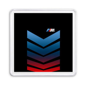 Магнит 55*55 с принтом BMW 2018 Brands colors arrow в Новосибирске, Пластик | Размер: 65*65 мм; Размер печати: 55*55 мм | bmw | автомобильные | бмв