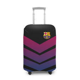Чехол для чемодана 3D с принтом FC Barcelona 2018 Arrow в Новосибирске, 86% полиэфир, 14% спандекс | двустороннее нанесение принта, прорези для ручек и колес | fc | fc barcelona | fcb | барселона | спорт | спортивные | футбол | футбольный клуб