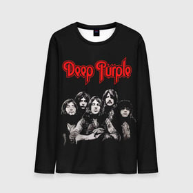 Мужской лонгслив 3D с принтом Deep Purple в Новосибирске, 100% полиэстер | длинные рукава, круглый вырез горловины, полуприлегающий силуэт | album | british | deep purple | england | heavy metal | rock group | альбом | англия | британская | рок группа | хеви металл