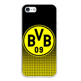 Чехол для iPhone 5/5S матовый с принтом FC Borussia 2018 Original #1 в Новосибирске, Силикон | Область печати: задняя сторона чехла, без боковых панелей | Тематика изображения на принте: боруссия | дортмунд