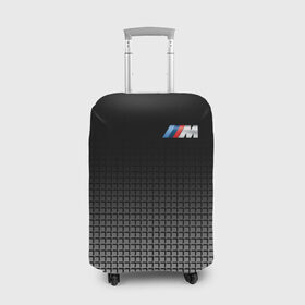 Чехол для чемодана 3D с принтом BMW 2018 Black and White III в Новосибирске, 86% полиэфир, 14% спандекс | двустороннее нанесение принта, прорези для ручек и колес | bmw | автомобильные | бмв