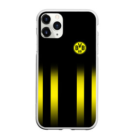 Чехол для iPhone 11 Pro матовый с принтом FC Borussia 2018 Line в Новосибирске, Силикон |  | боруссия | дортмунд