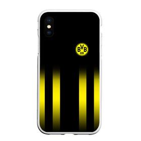 Чехол для iPhone XS Max матовый с принтом FC Borussia 2018 Line в Новосибирске, Силикон | Область печати: задняя сторона чехла, без боковых панелей | боруссия | дортмунд