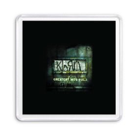 Магнит 55*55 с принтом Korn, greatest hits vol.1 в Новосибирске, Пластик | Размер: 65*65 мм; Размер печати: 55*55 мм | korn | koяn | альтернативный | арвизу | гранж | грув | группа | дэвис | корн | коян | лузье | манки | метал | музыка | нюметал | панк | песни | рок | уэлч | филди | филипп | хэд | шаффер