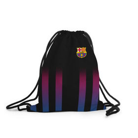Рюкзак-мешок 3D с принтом FC Barcelona Color Line в Новосибирске, 100% полиэстер | плотность ткани — 200 г/м2, размер — 35 х 45 см; лямки — толстые шнурки, застежка на шнуровке, без карманов и подкладки | fc barcelona | fcb | барселона | спорт | спортивные | фк | футбол