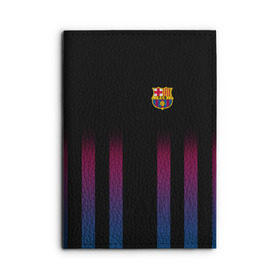 Обложка для автодокументов с принтом FC Barcelona Color Line в Новосибирске, натуральная кожа |  размер 19,9*13 см; внутри 4 больших “конверта” для документов и один маленький отдел — туда идеально встанут права | fc barcelona | fcb | барселона | спорт | спортивные | фк | футбол