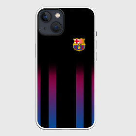Чехол для iPhone 13 с принтом FC Barcelona Color Line в Новосибирске,  |  | fc barcelona | fcb | барселона | спорт | спортивные | фк | футбол