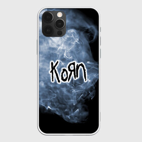 Чехол для iPhone 12 Pro с принтом Korn в Новосибирске, силикон | область печати: задняя сторона чехла, без боковых панелей | korn | koяn | альтернативный | арвизу | гранж | грув | группа | дым | дэвис | корн | коян | лузье | манки | метал | музыка | нюметал | панк | песни | рок | уэлч | филди | филипп | хэд | шаффер