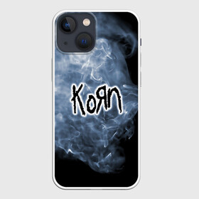Чехол для iPhone 13 mini с принтом Korn в Новосибирске,  |  | korn | koяn | альтернативный | арвизу | гранж | грув | группа | дым | дэвис | корн | коян | лузье | манки | метал | музыка | нюметал | панк | песни | рок | уэлч | филди | филипп | хэд | шаффер