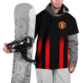 Накидка на куртку 3D с принтом Manchester United 2018 Line в Новосибирске, 100% полиэстер |  | Тематика изображения на принте: fc | manchester united | манчестер юнайтед | спорт | спортивные | фк | футбол