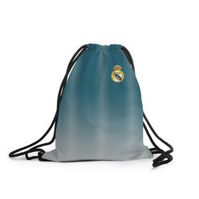 Рюкзак-мешок 3D с принтом Real Madrid 2018 Gradient в Новосибирске, 100% полиэстер | плотность ткани — 200 г/м2, размер — 35 х 45 см; лямки — толстые шнурки, застежка на шнуровке, без карманов и подкладки | 