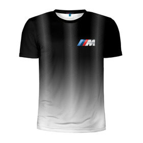 Мужская футболка 3D спортивная с принтом BMW 2018 Black Gradient в Новосибирске, 100% полиэстер с улучшенными характеристиками | приталенный силуэт, круглая горловина, широкие плечи, сужается к линии бедра | Тематика изображения на принте: bmw | автомобильные | бмв | машины