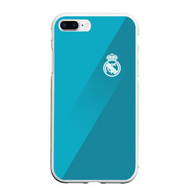 Чехол для iPhone 7Plus/8 Plus матовый с принтом Real Madrid 2018 Элитная форма в Новосибирске, Силикон | Область печати: задняя сторона чехла, без боковых панелей | fc | real madrid | реал мадрид | спорт | спортивные | фк | футбол