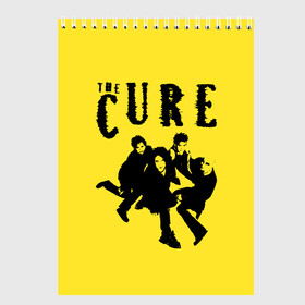 Скетчбук с принтом The Cure в Новосибирске, 100% бумага
 | 48 листов, плотность листов — 100 г/м2, плотность картонной обложки — 250 г/м2. Листы скреплены сверху удобной пружинной спиралью | robert smith | rock band | the cure | uk | британия | роберт смит | рок группа