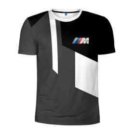 Мужская футболка 3D спортивная с принтом BMW Sport Design в Новосибирске, 100% полиэстер с улучшенными характеристиками | приталенный силуэт, круглая горловина, широкие плечи, сужается к линии бедра | Тематика изображения на принте: bmw | автомобильные | бмв | машины