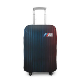 Чехол для чемодана 3D с принтом BMW M Abstract Design в Новосибирске, 86% полиэфир, 14% спандекс | двустороннее нанесение принта, прорези для ручек и колес | bmw | bmw motorsport | bmw performance | carbon | m | motorsport | performance | sport | бмв | карбон | моторспорт | спорт