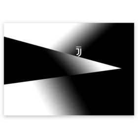 Поздравительная открытка с принтом Juventus 2018 Original #9 в Новосибирске, 100% бумага | плотность бумаги 280 г/м2, матовая, на обратной стороне линовка и место для марки
 | fc | juventus | спорт | спортивные | футбол | футбольный клуб | ювентус