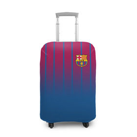 Чехол для чемодана 3D с принтом FC Barcelona 2018 в Новосибирске, 86% полиэфир, 14% спандекс | двустороннее нанесение принта, прорези для ручек и колес | fc | fc barcelona | fcb | барселона | спорт | спортивные | футбол | футбольный клуб