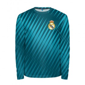 Мужской лонгслив 3D с принтом Real Madrid 2018 Sportwear в Новосибирске, 100% полиэстер | длинные рукава, круглый вырез горловины, полуприлегающий силуэт | 